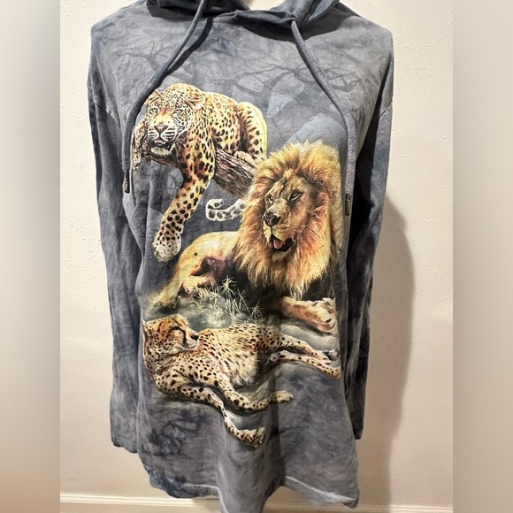 The Mountain hoodie size medium cheetah leopard - Picture 2 of 10